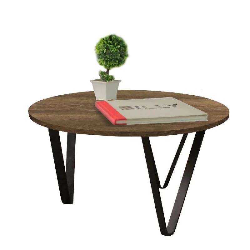 Mesa de Centro Redonda Victory 35x60cm Amaretto