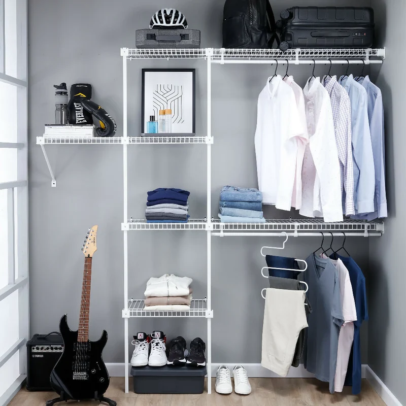 Closet Basic Modular Metalico Ajustable Rejiplas Color Blanco