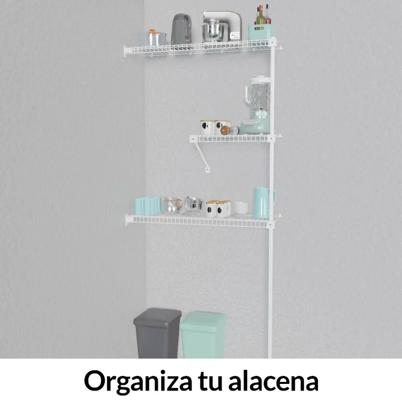 Closet Armable Metálico Petit Rejiplas Ajustable 90-140 cm Color Blanco
