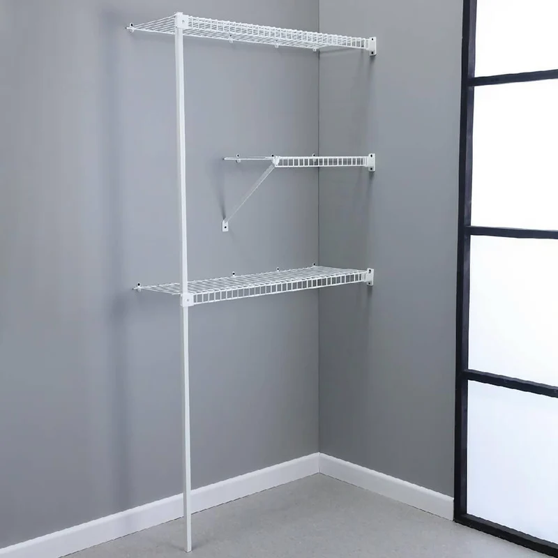 Closet Armable Metálico Petit Rejiplas Ajustable 90-140 cm Color Blanco