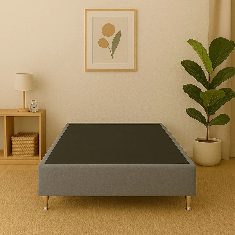 Base Cama VM Sencilla Gris Plata