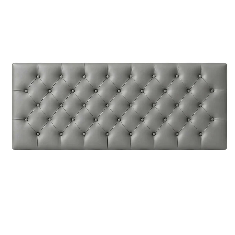 Cabecero Semidoble 120x60 Rombos Gris Sintético