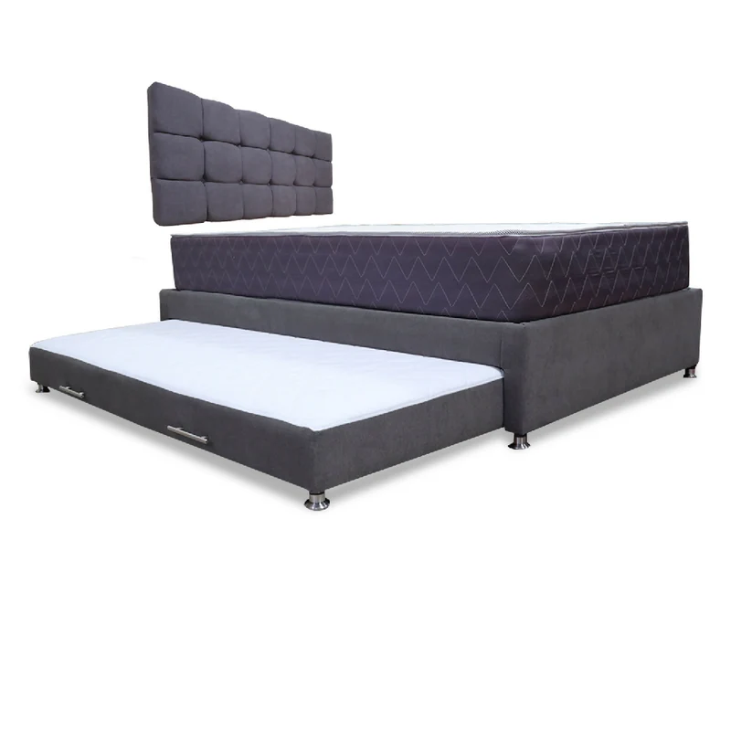 Combo Cama Tarima Nido Muller 140x190 Doble Más Espaldar