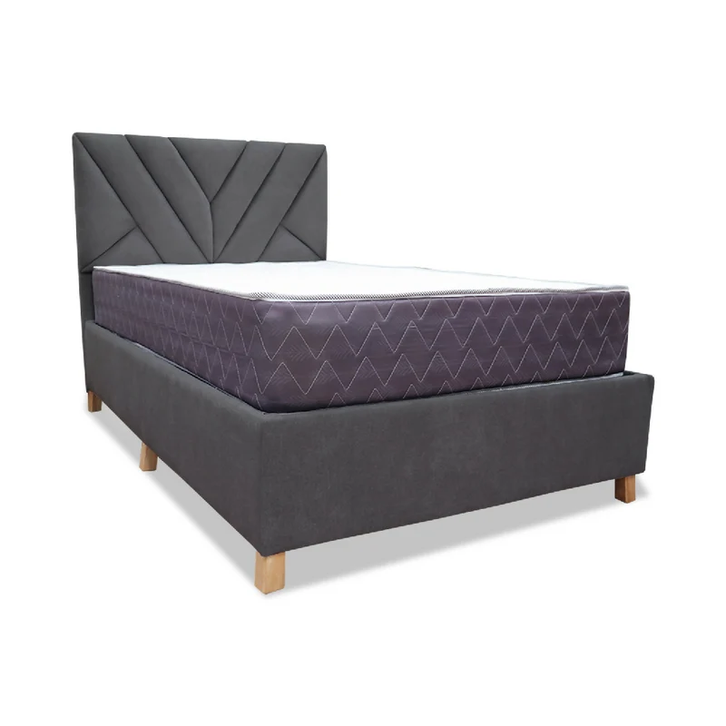 Combo Base Cama y Colchón Muller 100x190 Sencillo Más Espaldar