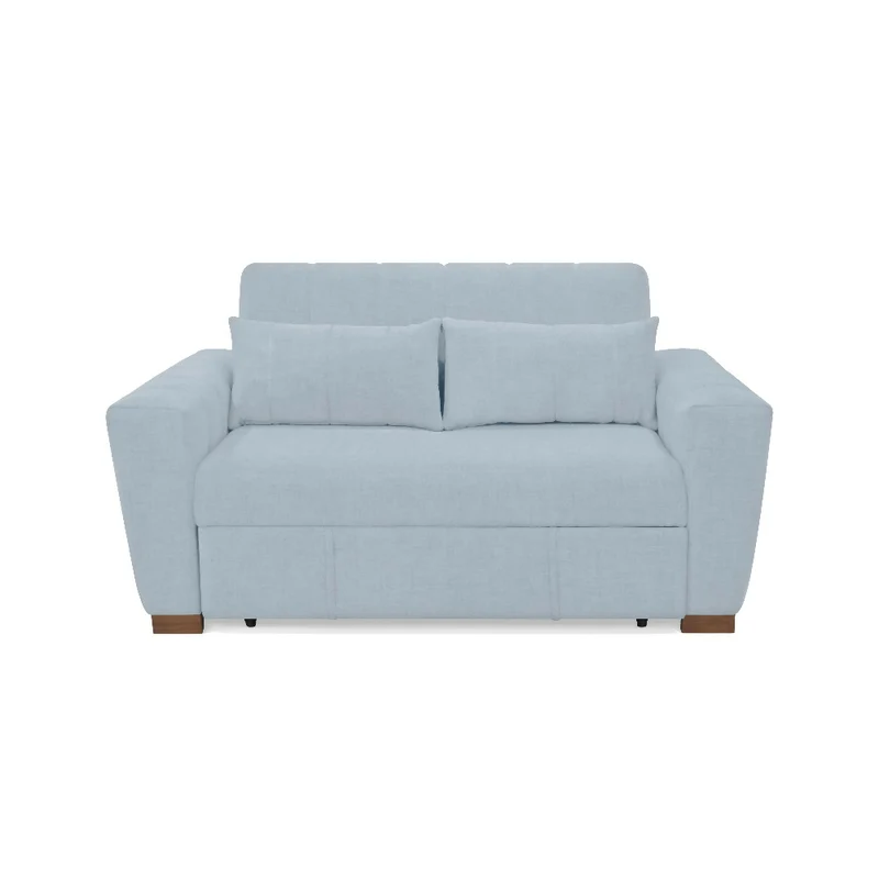 Sofá Cama Hannover 2 Puestos Reclinable 160x89x85 Tela Plata