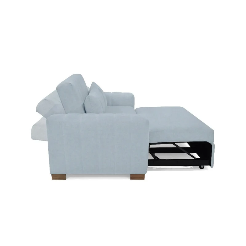 Sofá Cama Hannover 2 Puestos Reclinable 160x89x85 Tela Plata