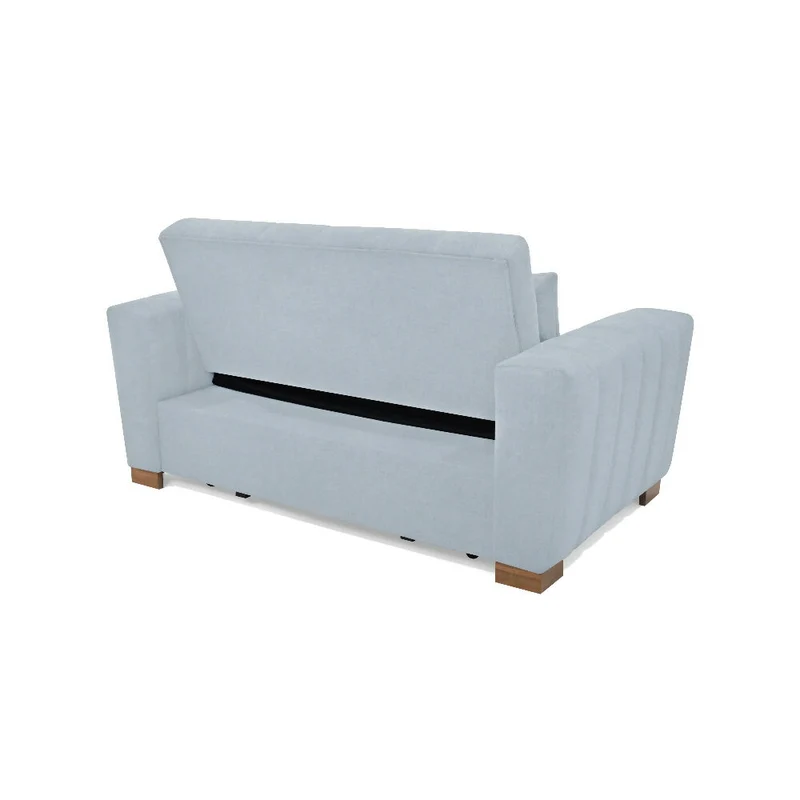Sofá Cama Hannover 2 Puestos Reclinable 160x89x85 Tela Plata