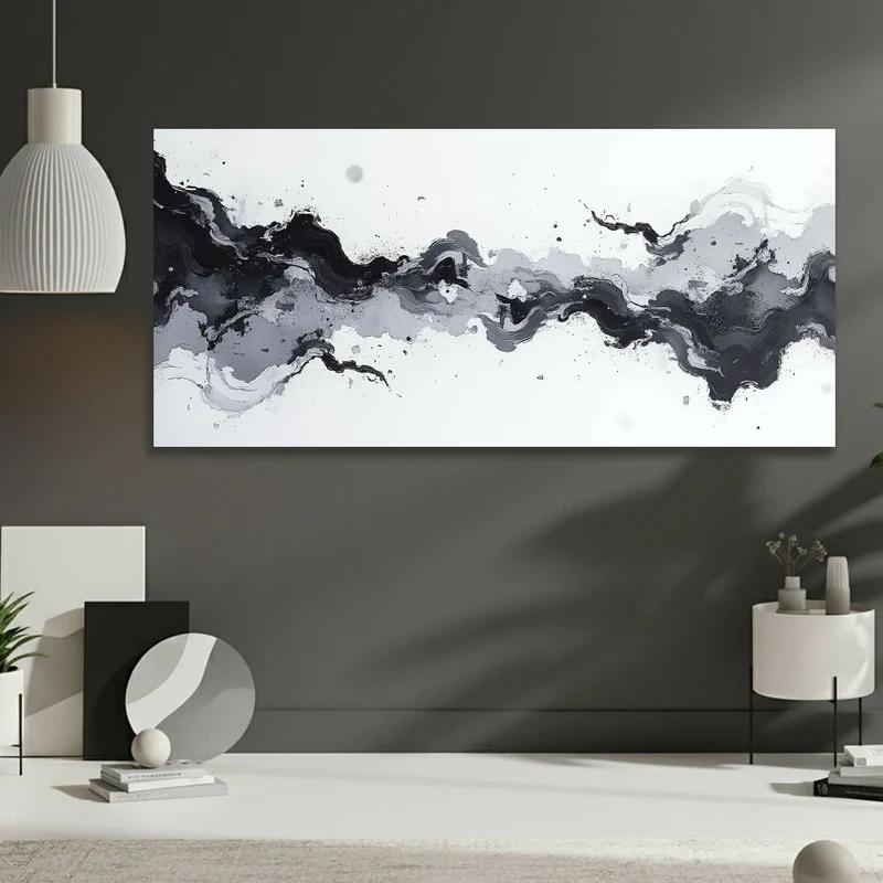 Lienzo Cuadro Moderno Abstracto Sereno 118x55cm