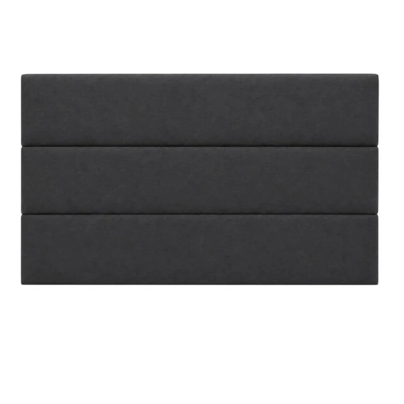 Cabecero Sencillo 100x60 Paneles Horizontales Dark Grey Tela
