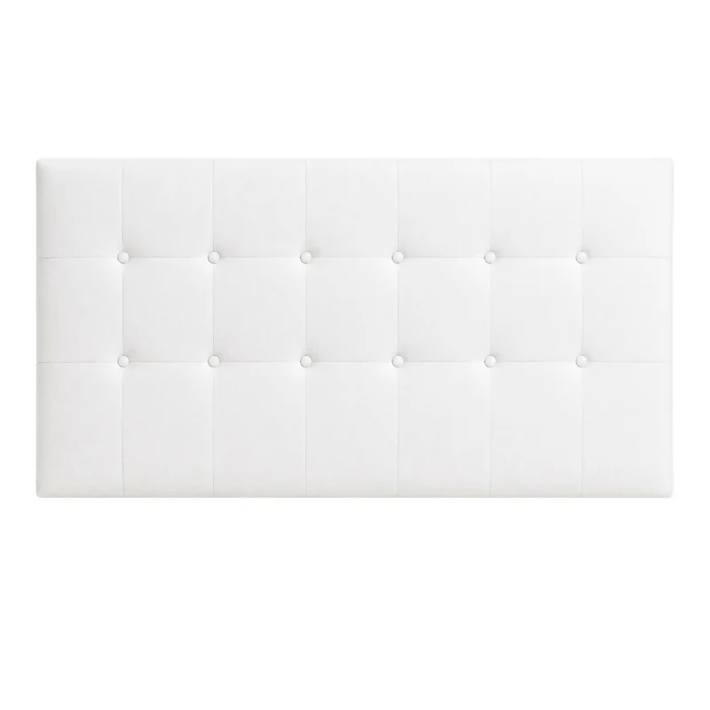 Cabecero Sencillo 100x60 Cuadros Grandes Blanco Tela