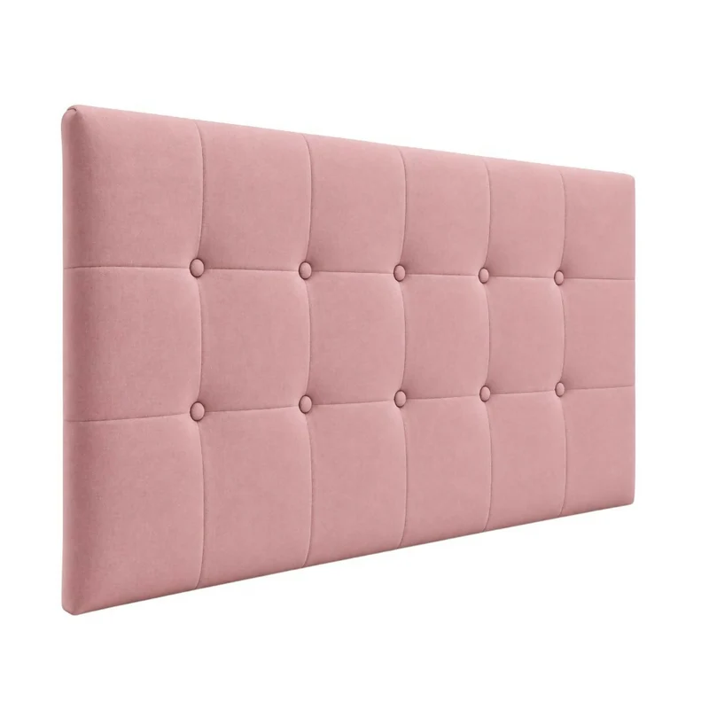 Cabecero Queen 160x60 Cuadros Grandes Rosa Tela