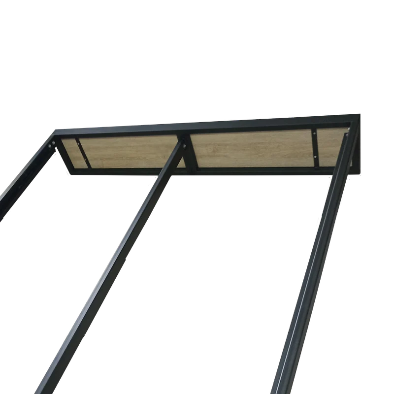 Cama Sencilla Metal Madera Amatista Café 100 x 190 x 24