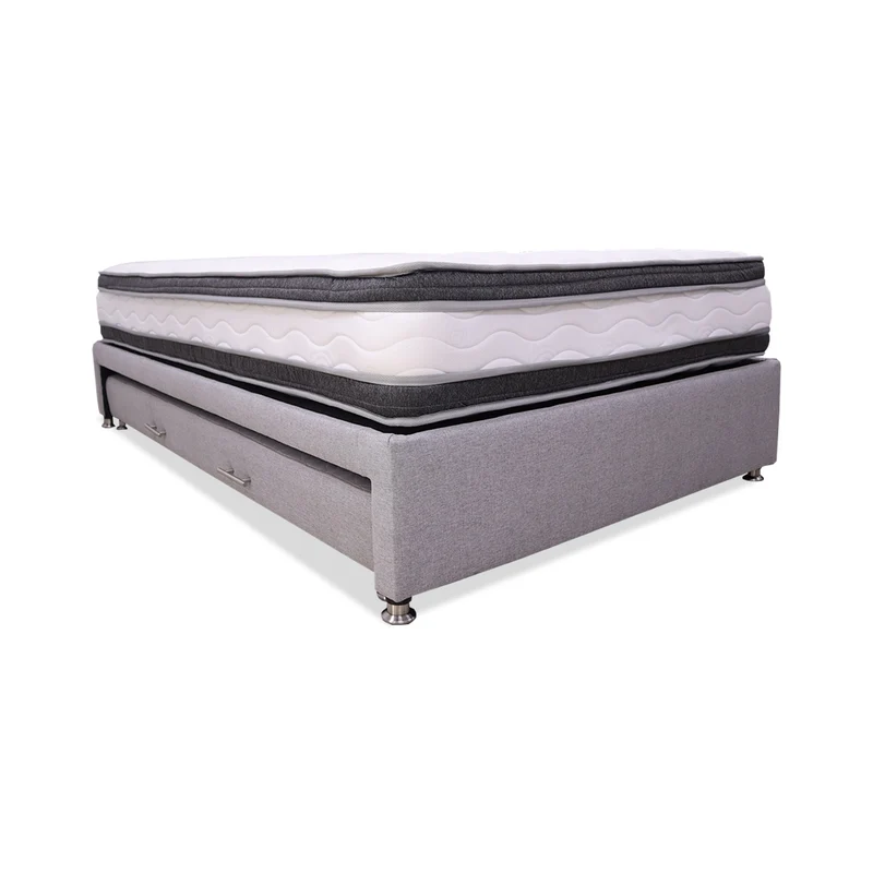 Combo Cama Tarima Nido + Colchón Blaser Doble Pillow 140 Doble