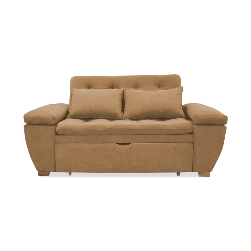 Sofá Cama Multifuncional Magnin Camel Más Cojines