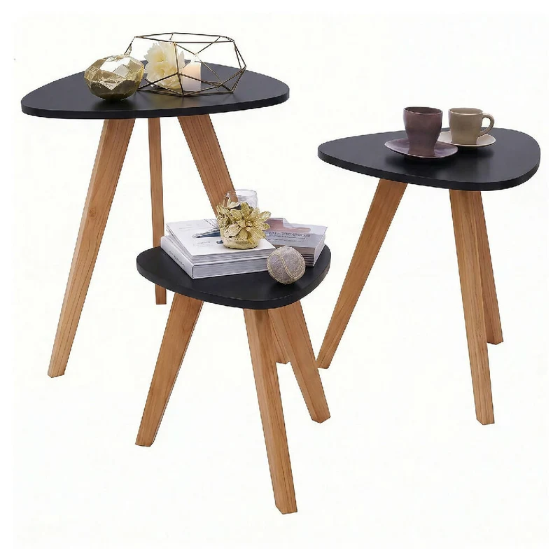 Mesa Auxiliar Nórdica Triangular Etna - Set x 3
