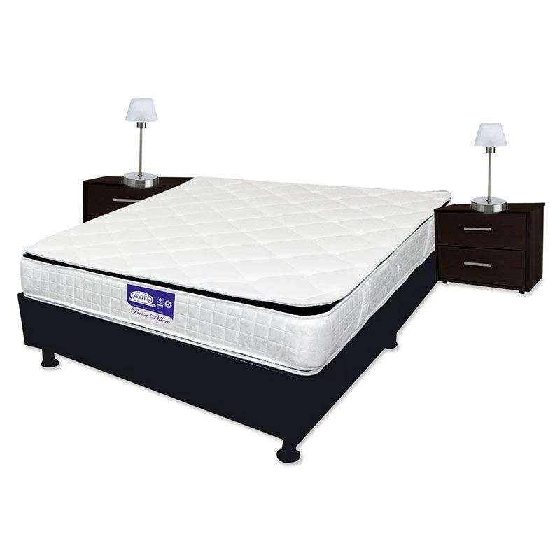 Combo Brisa Pillow de Base Cama y Colchón 200x200 + 1 Almohada y Protector