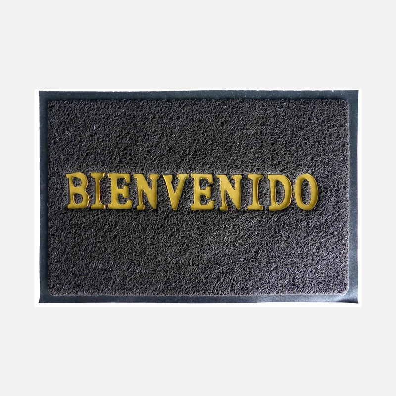 Tapete Fel Confortmat Bienvenido 38X58 Negro Setx4 Unidades