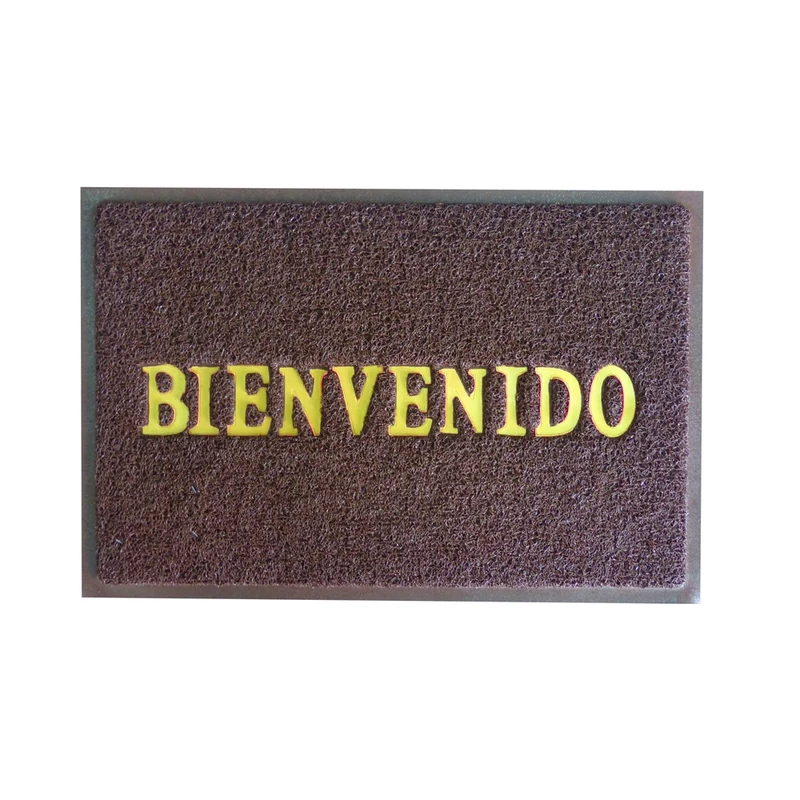 Tapete Fel Confortmat Bienvenido 38X58 Café Setx4 Unidades