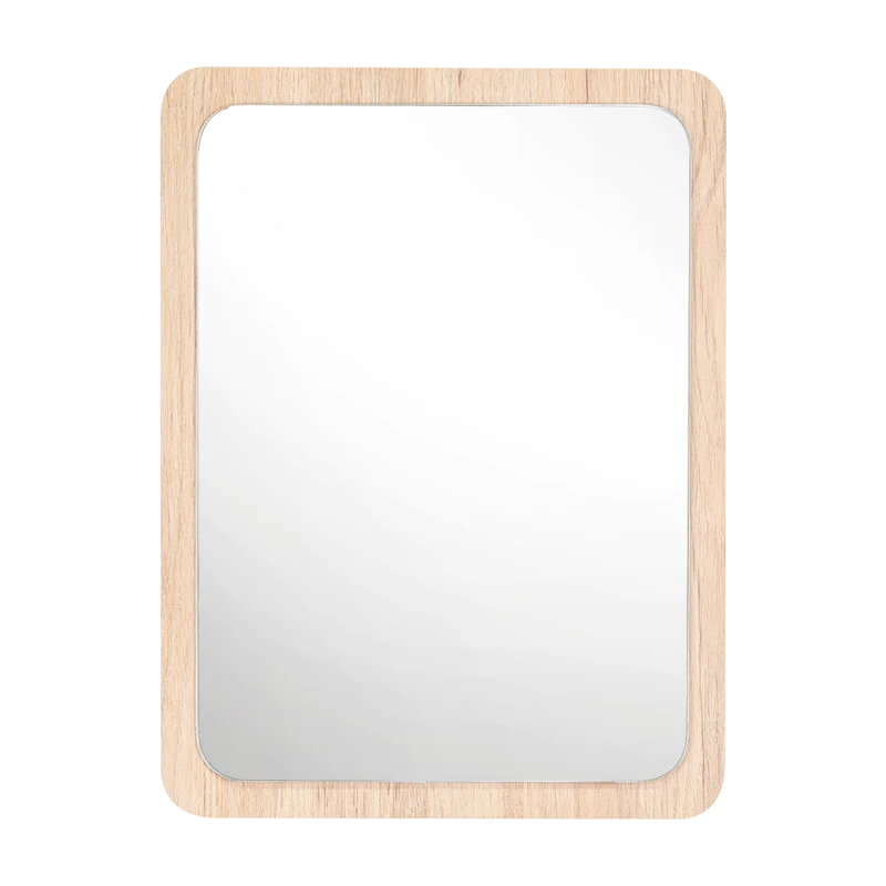 Espejo Rectangular Mukal, Color Madera Clara
