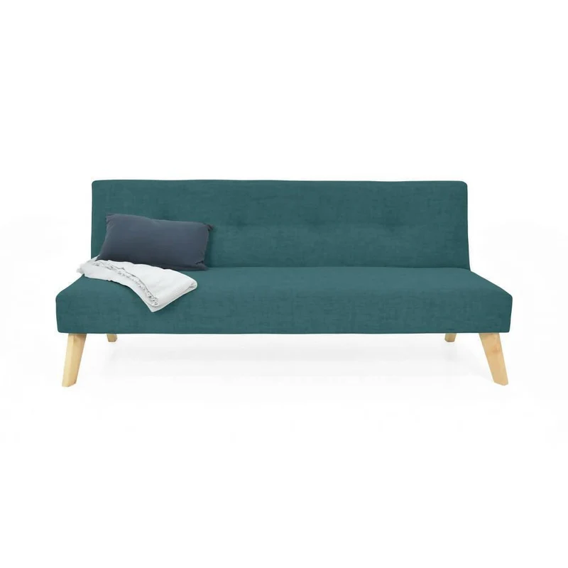 Futon London 3 Posiciones Tela Petróleo