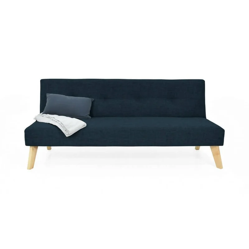 Futon London 3 Posiciones Tela Plomo