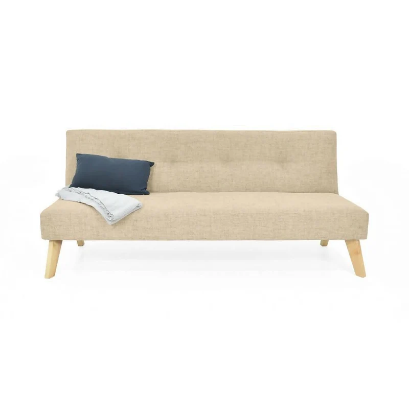 Futon London 3 Posiciones Tela Beige