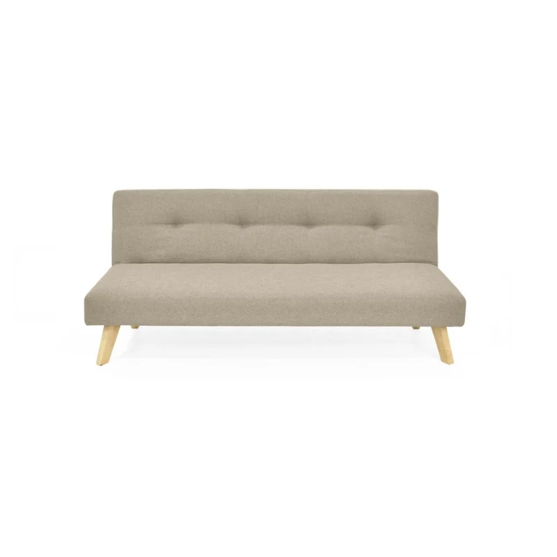 Futon London Reclinable 3 Posiciones Tela Beige