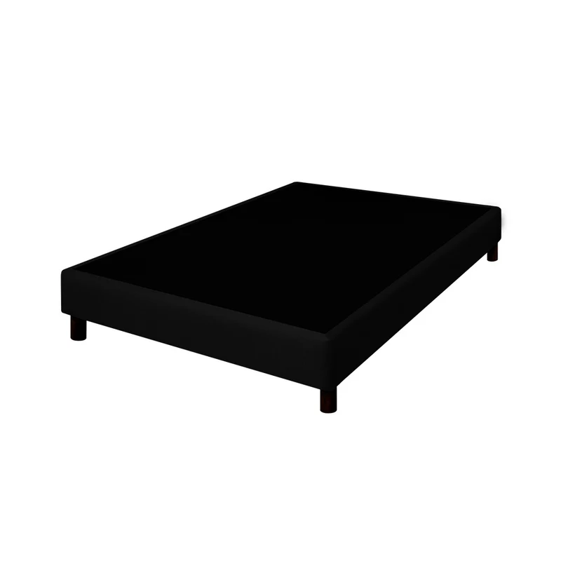 Base Cama Spring Niebla Negro 120X190