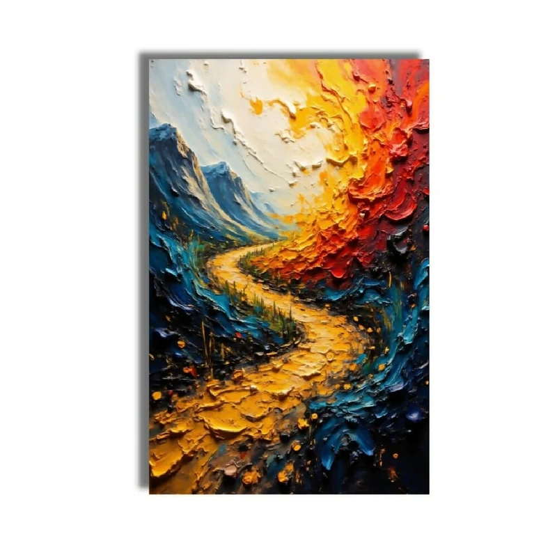 Lienzo Abstracto Fotografía de un Camino Diferente 93x60cm