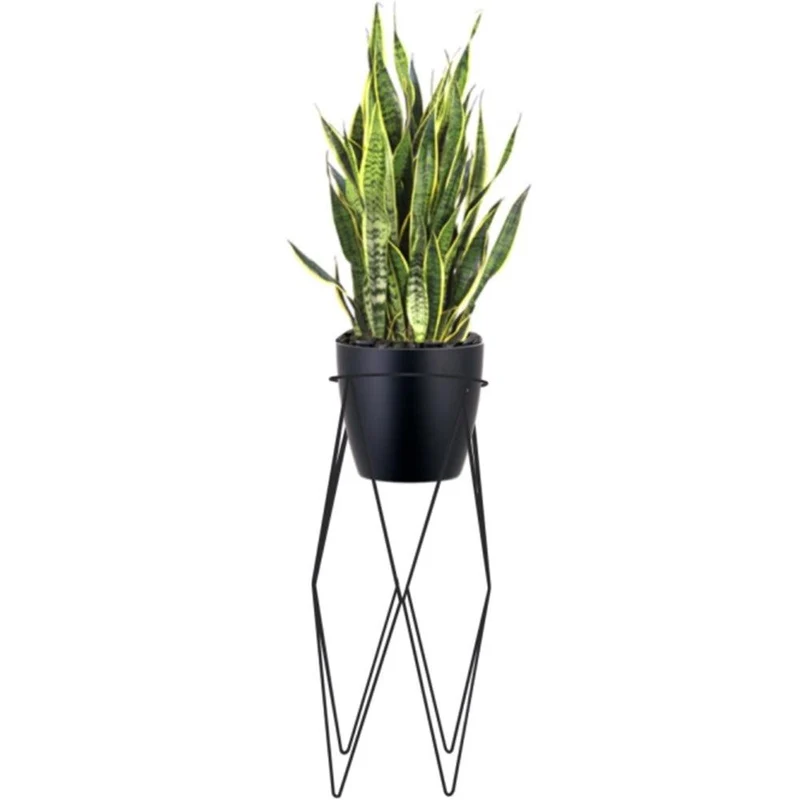 Base para Maceta Rombo 68 cm, Negro