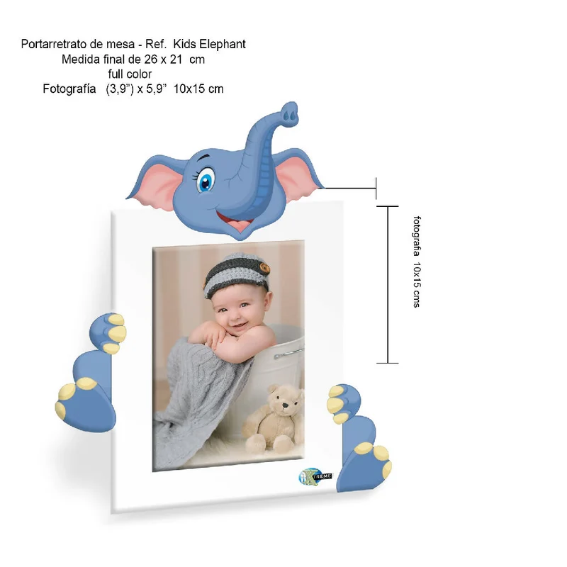 Portarretrato Kids-AN7 (21cm x 26cm) Color Blanco