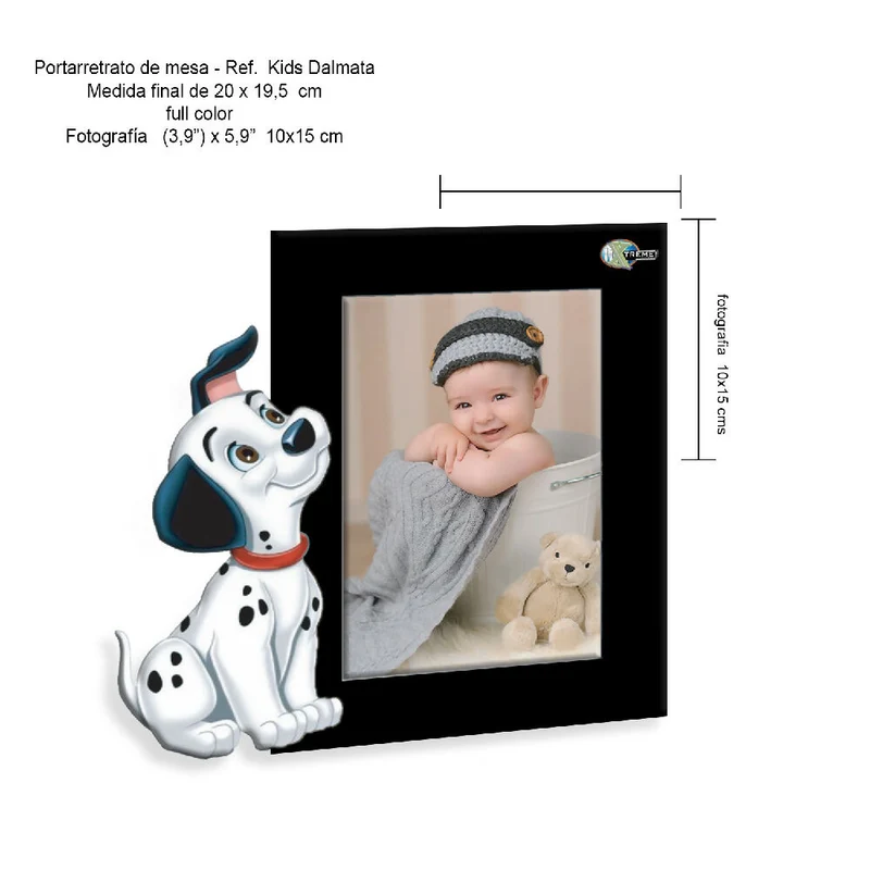 Portarretrato Kids-AN6 (19,5cm x 20cm) Color Negro