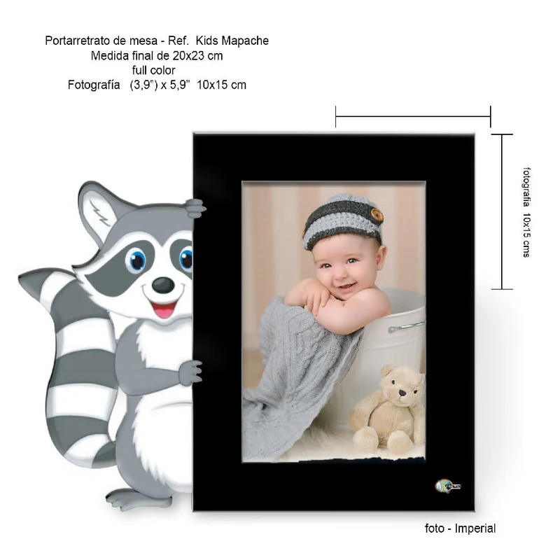 Portarretrato Kids-AN2 (23,7cm x 20cm) Color Negro