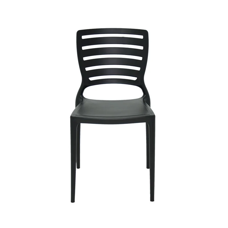 Silla Sofia Espaldar Filtrado sin Brazos, Negro