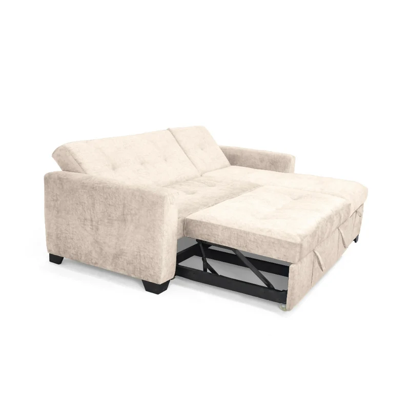 Sofá Cama en L Atlas 220x160x92 cm Izquierdo Beige