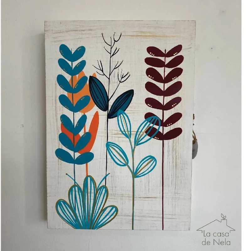 Organizador para Accesorios Ramas, 35x50 cm Pintado a Mano
