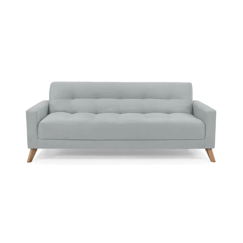Sofá Cama Sahara Reclinable 3 Posiciones 206x90x82 Tela Plata