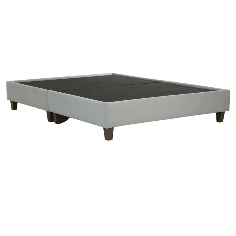 Base Cama Semidoble Gris Tapizada Fiotti