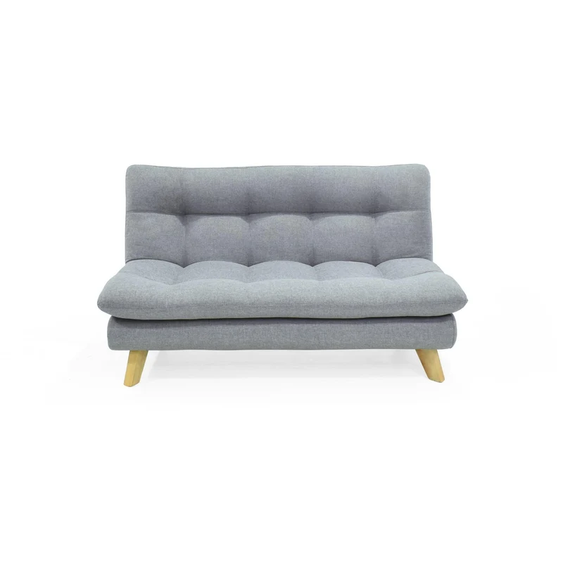 Sofá 2 Puestos Toulouse 140X92x80 Tela Plata