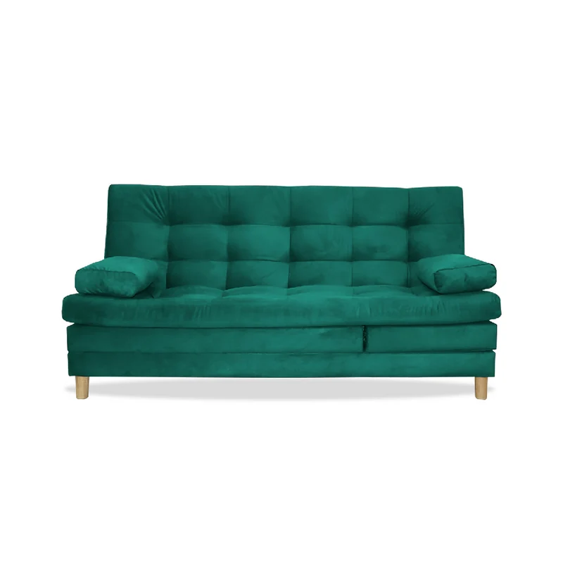 Sofá Cama Bieri 5 Posiciones Reclinable Verde