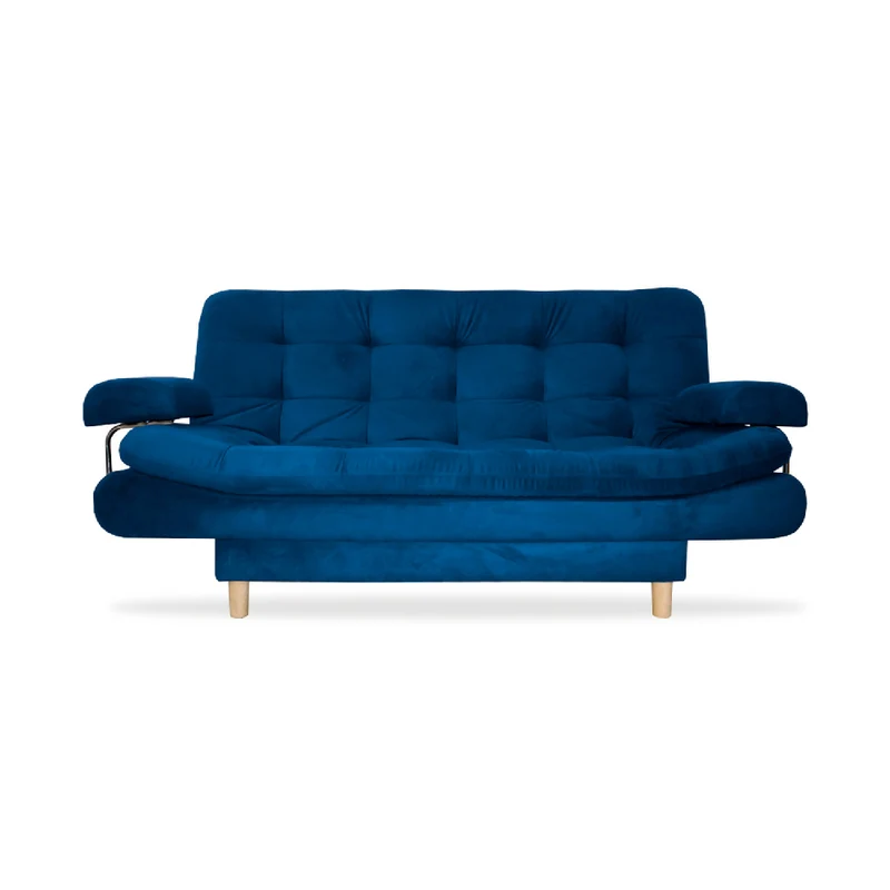Sofá Cama Keller Azul Petróleo
