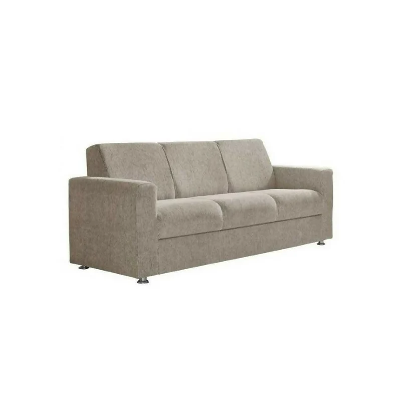 Sofá Calixto 3 Puestos Beige Tela 200x80x75