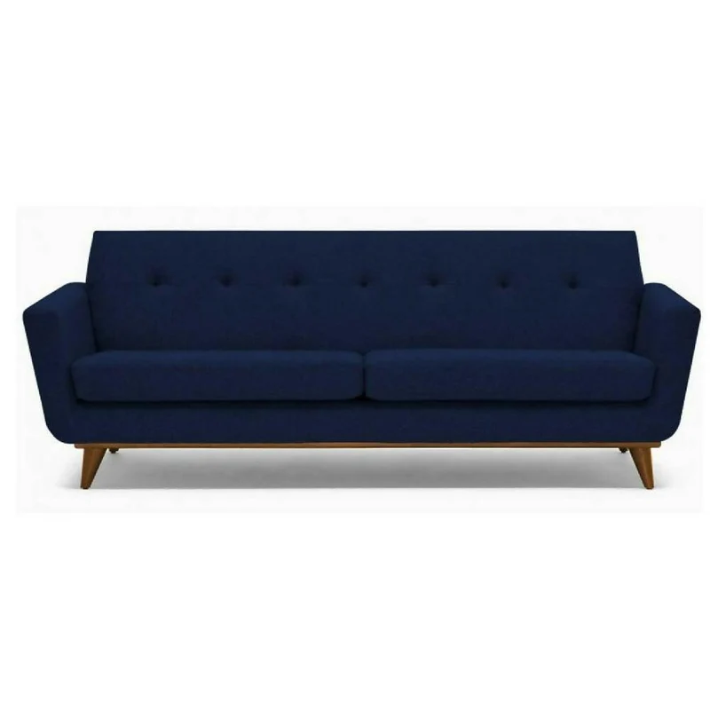 Sofá Tato 3 Puestos Azul Terciopelo 200x80x75