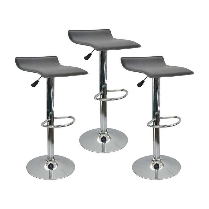 Kit por 3 Silla Wave Bar - Gris