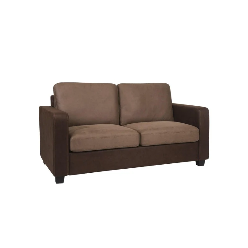 Sofá Munir 3 Puestos Marrón Terciopelo Premium 180x90x90