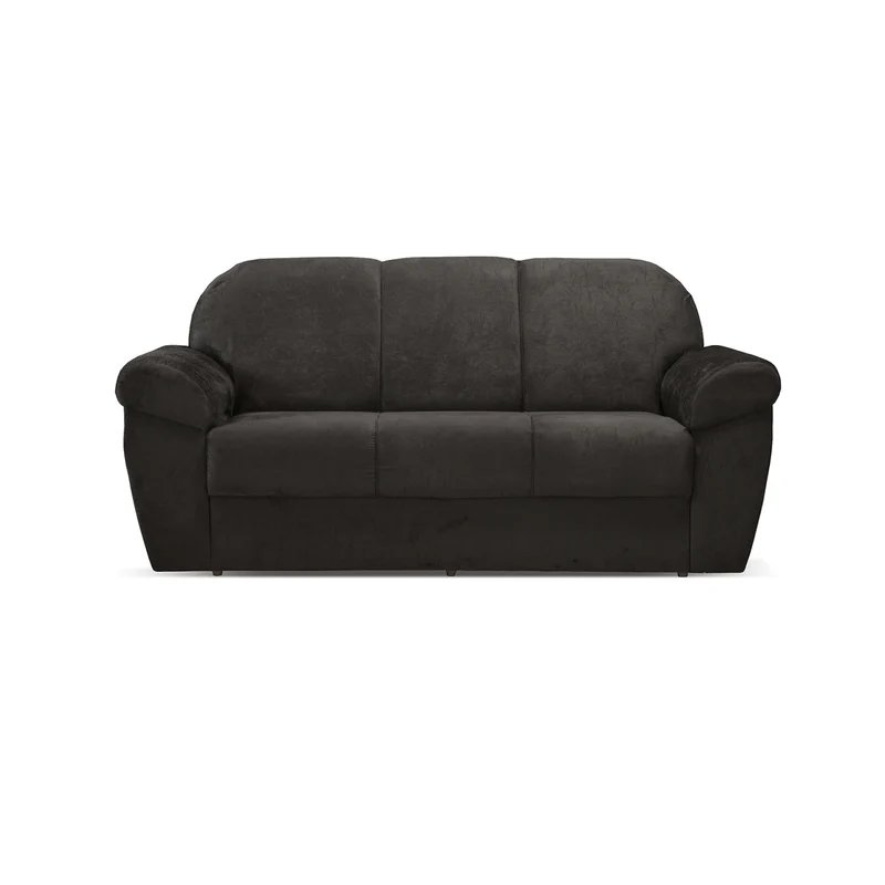 Sofá Mael 3 Puestos Marrón Tela Anti Rasguños 185x88x75