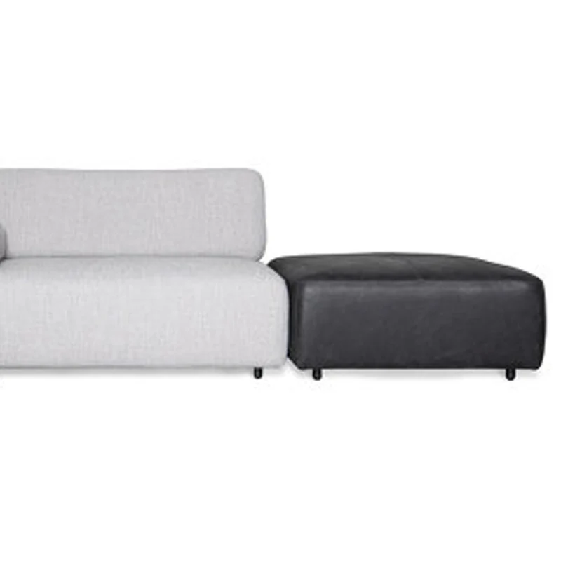Sofá Homi 3 Puestos Gris Tela Anti Fluidos 200x75x75