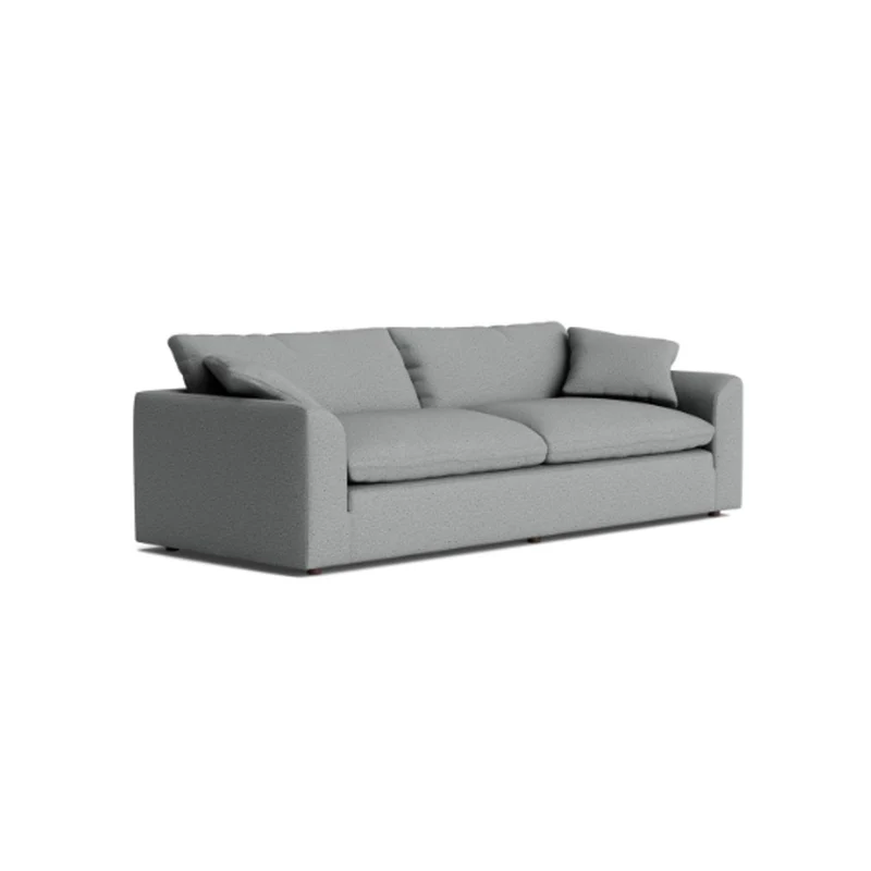 Sofá Tiago 4 Puestos Gris Tela Anti Fluidos 240x85x75