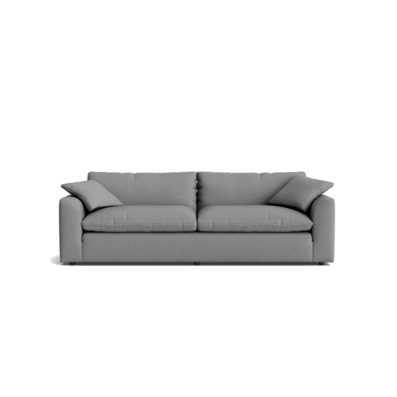 Sofá Tiago 4 Puestos Gris Tela Anti Fluidos 240x85x75