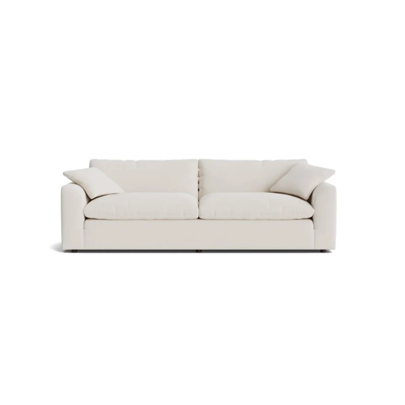 Sofá Tiago 4 Puestos Beige Tela Anti Fluidos 240x85x75